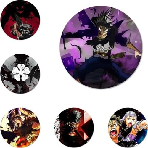 Asta Black Clover Badge Brooch Pin Accessories For Clothes Backpack Decoration gift