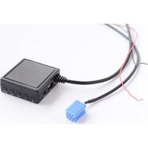 Biurlink AUX USB Audio Input Bluetooth 5.0 Music Adapter Call Handsfree Mini ISO 8Pin Radio for Volkswagen Blaupunkt Becker VDO