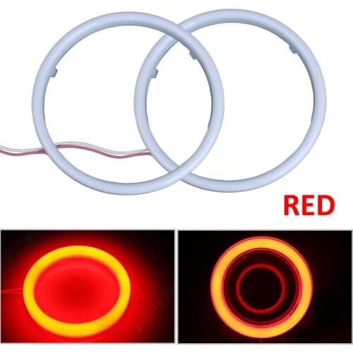 Car Angel Eyes Blue 60mm 70mm 80mm 90mm 95mm 100mm 110mm 120mm 12V LED Halo Ring DRL Universal for Car Auto Fog Light Motorcycle