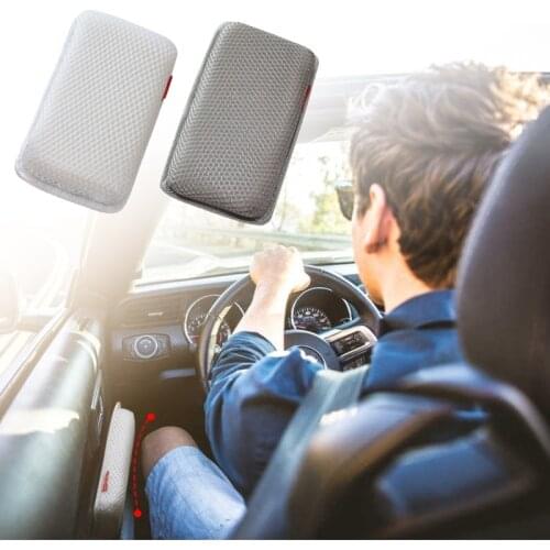 White/Gray 10cm x 18cm Sponge Leg Cushion Comfortable and Elastic Knee pad Pillow Protector and Elbow Guard for Car Driving Use