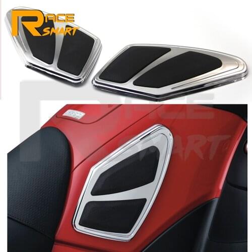Motorcycle Fuel Tank Side Pads Protect Chrome Decor Parts For Honda Goldwing GL1800 GL 1800 F6B 2012-2017 2013 2014 2015 2016