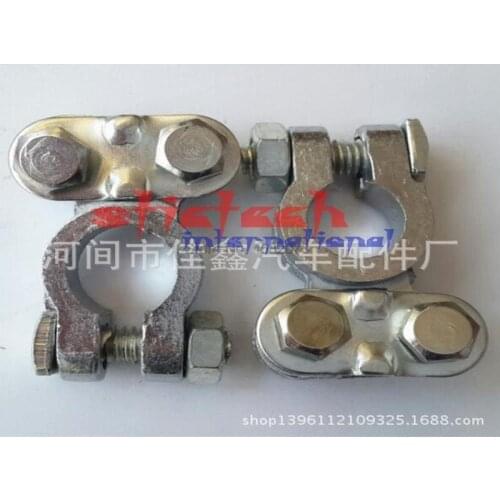 By dhl or ems 200set Universal Positive & Nagative Car Battery Terminal Clamp Clips Connector black red gold battery clip