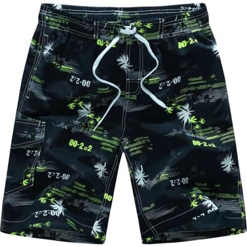 DK16 Men beach leisure shorts swimwear coconut print swimsuit men board surfing shorts briefs man swim trunk boxers short sunga