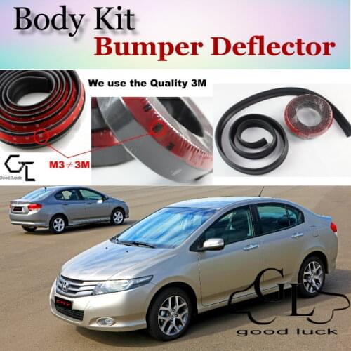 For HONDA City Type Zp ZX S Fit Aria Everus S1 Ballade Grace Bumper Lip / Front Spoiler For Car Tuning / Body Kit + Strip Skirt