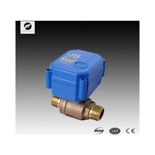 CWX-15Q motorized ball valve CR01 CR02 CR05 DC5V DC12V DN15 brass male-male BSP reduced bore electric valve for water irrigation