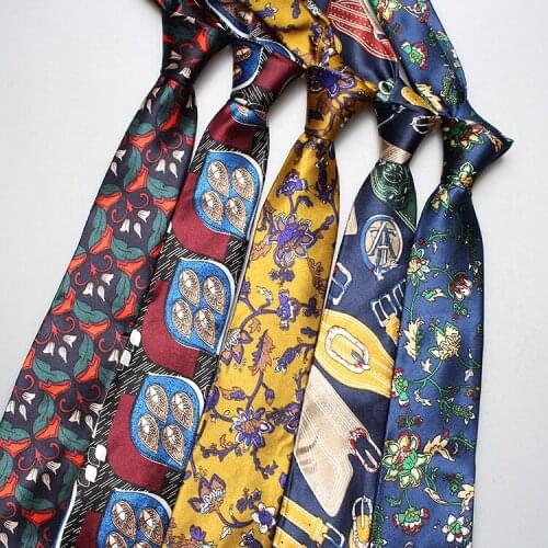 Linbaiway Leisure Polyester Neck Ties for Men Floral Print Necktie for Wedding Business Suits Corbatas Necktie Gravatas Cravat