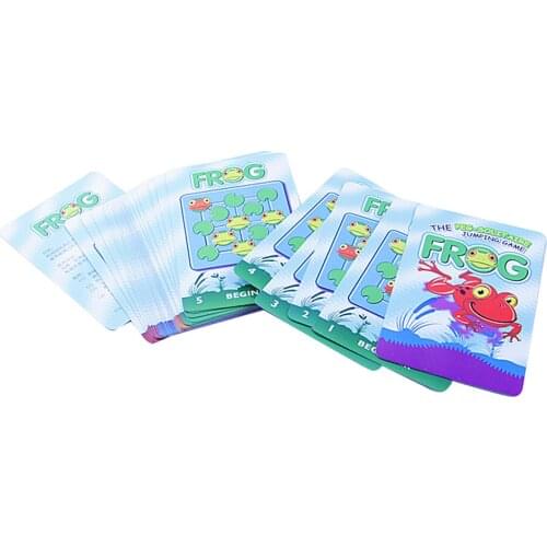 Cute Frog Jumping Game Playing Cards Board Game Kids Children Toys Xmas Gift