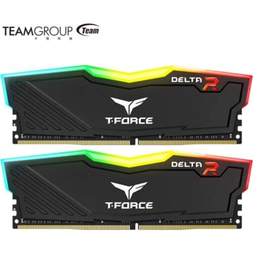 TEAMGROUP T-Force Delta RGB DDR4 8GB 16GB（2x8GB）3200MHz PC4 Desktop Gaming Memory Module Ram