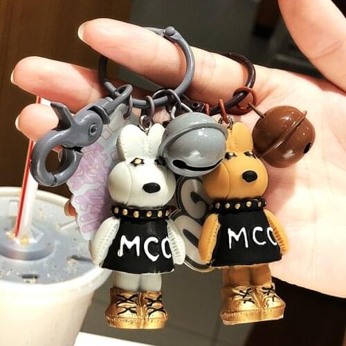 Cartoon Cute Rabbit Resin Cartoon Keychain Ladies Bag Decoration Small Jewelry Men Car Key Ring Jewelry Friends Gifts Wholesale