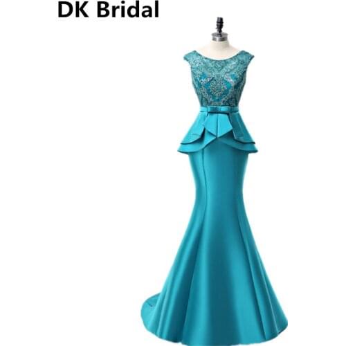 New Arrival Elegant A-Line Long Dress Bow Sashes Evening Dresses Party Vestido De Noiva Formal Appliques Crystal Long Style