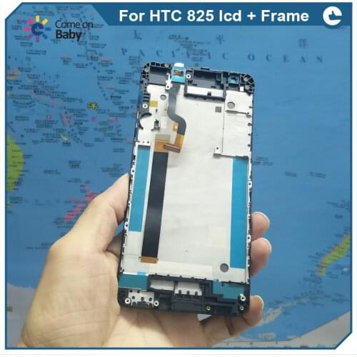 New arrival with frame For HTC Desire 825 LCD Display With Touch Screen Digitizer Assembly Replacement Parts Black White