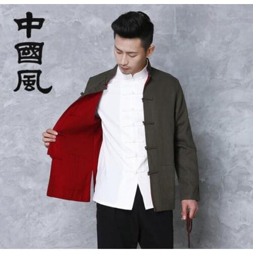 Chinese style Tang clothing Long sleeves Traditional jacket Spring tops