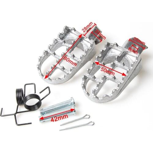 Foot Rests Pegs Footpegs For Honda XR50R CRF50 CRF70 CRF80 CRF100F CRF 50 70 80 100F XR 50R For Yamaha PW50 PW80 TW200 Dirt Bike