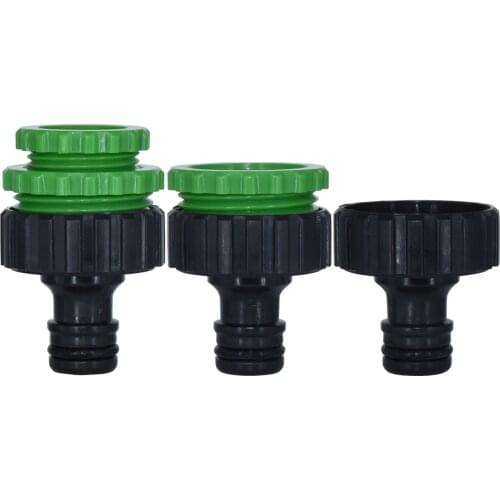Waltregro 2PCS 3/4‘’ & 1‘’ Female Thread Faucet Connector Garden Irrigation Hose Quick Coupler Nipple Joint Greenhouse Adapter