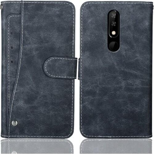Luxury Wallet BQ 5732L Aurora SE Case 5.86" Vintage Flip Leather Phone Case Business Bag Protective Cover With Front Card Slots