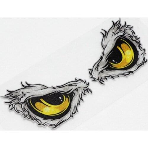 Angry Peeping Eyes Reflective Modified Stickers Waterproof Decals Car Racing Motorcycle Scratches Cover