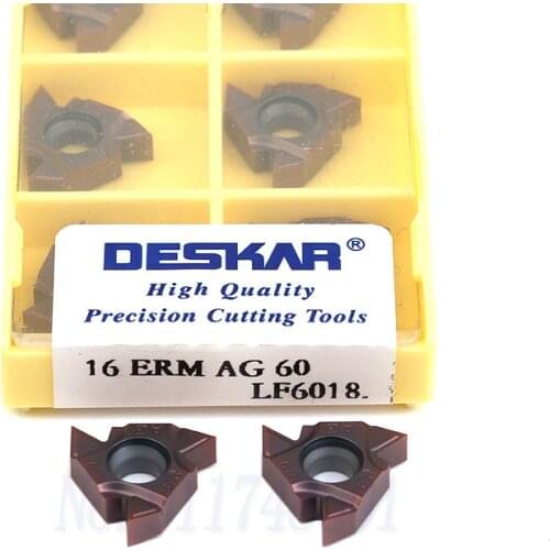16ERM AG55 AG60 16IRM AG55 AG60 16ERM 11W 14W LF6018 Carbide Insert CNC Lathe Turning Tool Threaded Insert, For Stainless Steel