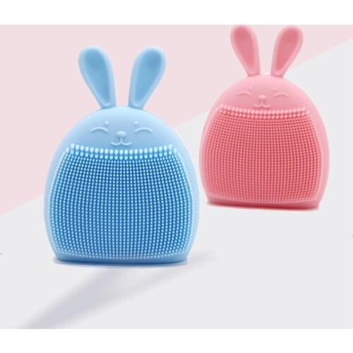 1 Pc Rabbit Shape Silicone Face Cleansing Brush Face Washing Product Pore Cleaner Exfoliator Face Scrub Brush Skin Care