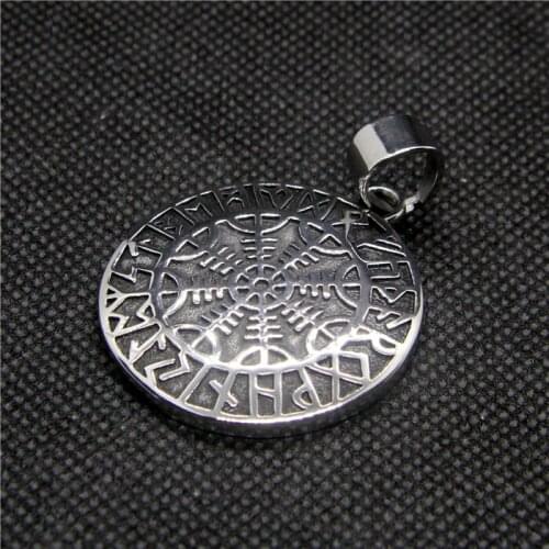 2020 Polishing Vintage Round Pendant 316L Stainless Steel Fashion Mens Pendant
