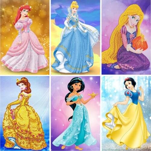 DIY 5D Diamond Painting Disney Princess The Little Mermaid Ariel Cross Stitch Kit Embroidery Mosaic Art Picture of Rhinestor