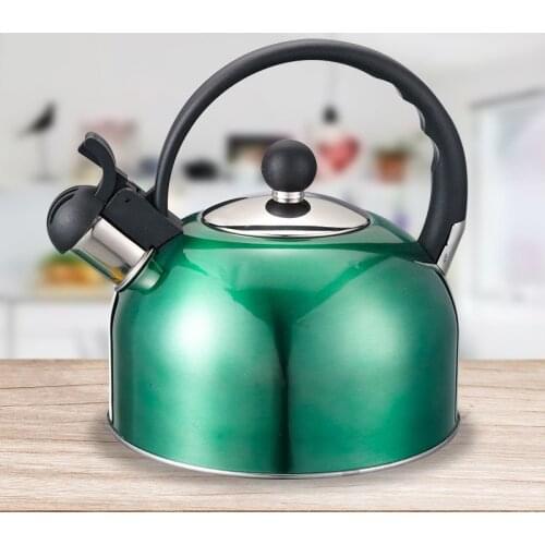 Chaleira Whistling Kettle For Gas Stove Bouilloire 2.2L Stainless Steel Whistle Tea Kettle Water Bottle RU