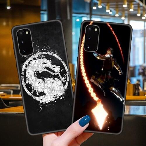 Phone Case For SamSung Galaxy S20 S10 S9 S8 S7 S6 Plus E Lite Ultra Edge Black Cover Waterproof Art Scorpion Mortal Kombat