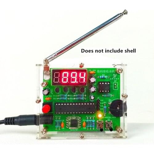 Digital tube display FM digital radio Electronic diy production kit parts Electronic product welding assembly