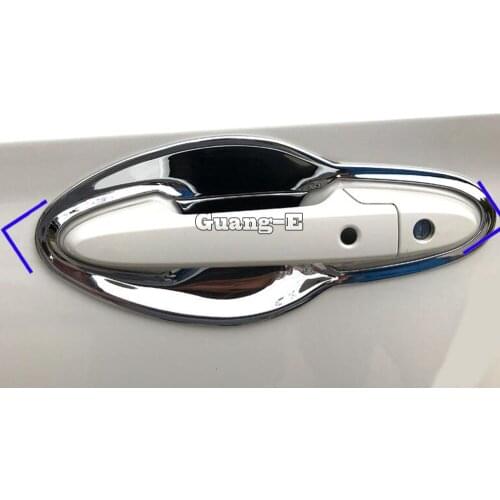 For Honda HRV HR-V Vezel 2019 2020 car styling cover trim outside external door bowl armrest stick lamp frame moulding part 4pcs