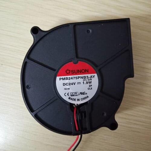 For sunon PMB2475PNB3-AY DC24 1.9W 7530 75x75x30MM turbine fan