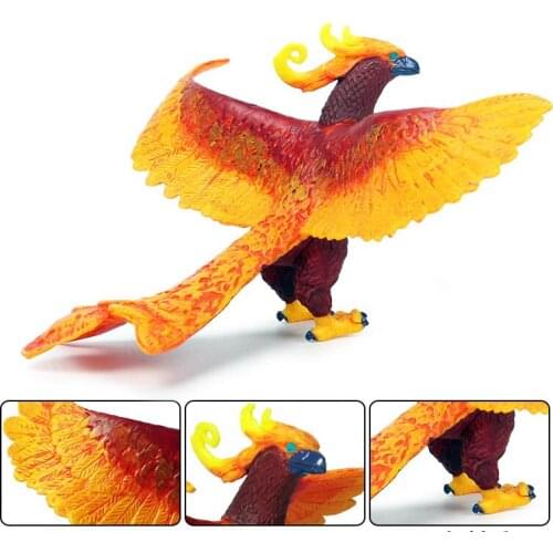 2 Kinds Phoenix Animal Figure Collectible Toys Wild Animal Cognition Action Figures Kids Plastic Toys