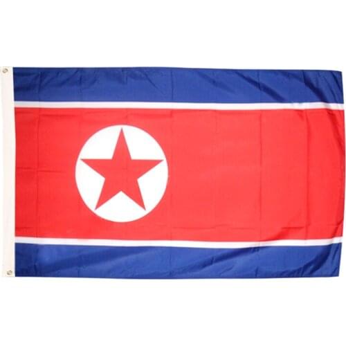 North koreal flag 3ft*5ft 90*150cm bandera polyester Flying