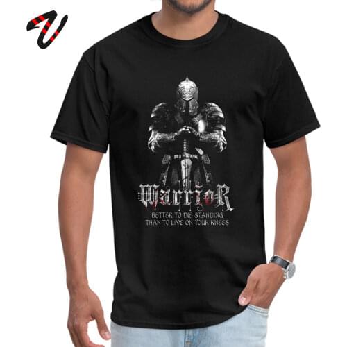 Swag Men T Shirts Warrior Code Tshirt Father Day 3D Printed Short Sleeve 100% Cotton Fabric O Neck Young Knights Templar T-shirt