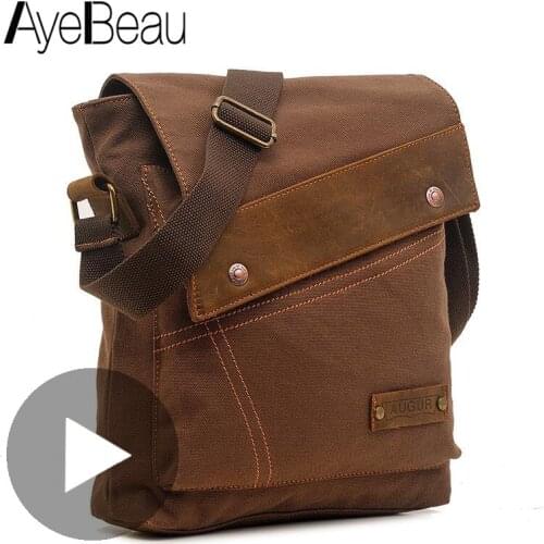 Canvas Cross Body Shoulder Men Bag Messenger Crossbody Male Handbag Hit Side Satchel For Sac Bolso Bolsa Tas Fashion Postman Bag