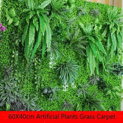 40X60cm Artificial Plants Lawn Turf Planta Artificial Grass Carpet Garden Decor tropical fake plants home decoration accessories