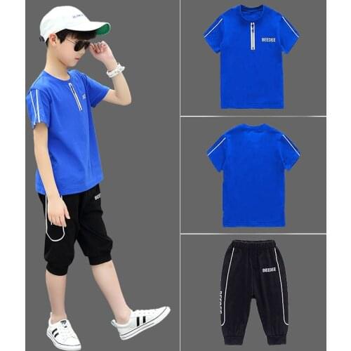 Baby Boy Cloth New Summer Boys Clothing Sets Children T-Shirt + Short Set Streetwear Kids Baby Boys Clothes Suits Teen Boy Suits
