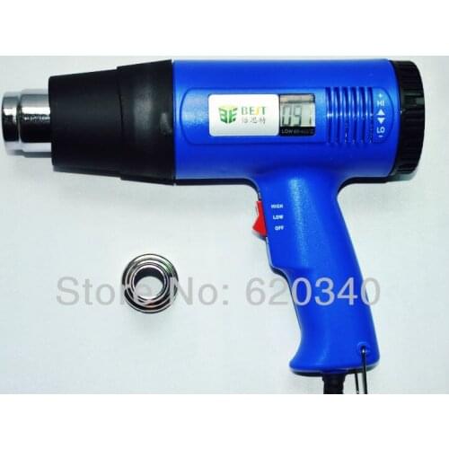 BEST 8016 With digital display of the wind heat gun BEST 8016 LCD portable heat gun can be arbitrarily adjust temperature