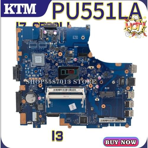 PU551L for ASUS PU551LA PU551LD P551L PRO551LA laptop motherboard PRO551L mainboard test OK I3 cpu