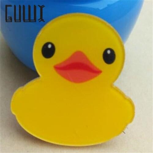 Cute little yellow duck Fashion Cartoon Badge badge brooch jewelry badge xionghua Handbags decorative arts and crafts