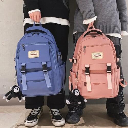 Multifunctional Girl Backpacks for Women Fresh Style School Backpacks Pink Middle High School Bookbag High Quality Female Bag 56