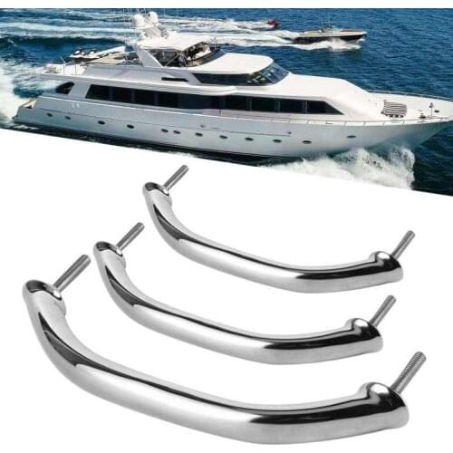 Marine Boat Handle Door Grab Bar Handrail Oval Stainless Steel Rail Grip for Hatch Deck