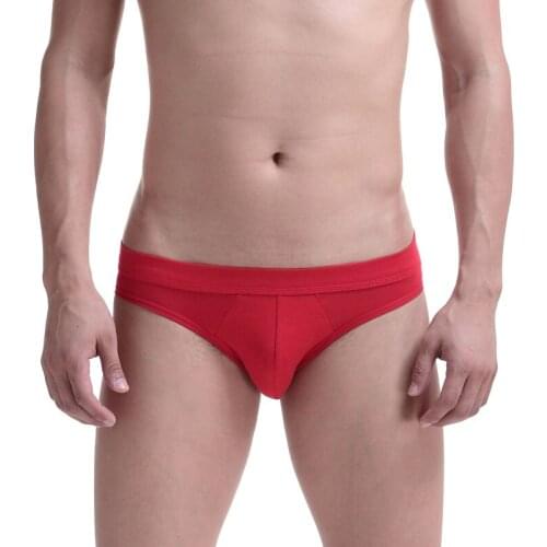 Mens Cotton Underwear Briefs Men U Convex Pouch Breathable Male Printed Underwear Gay Panties Christmas Gifts