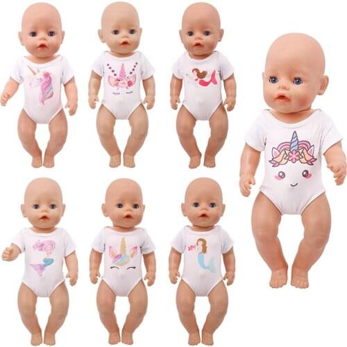Clothes for Baby Born Girl Bodysuit Swimsuit Doll accessories Fit 18 Inch American girl&43Cm Baby New Born Reborn Doll Girl Toys