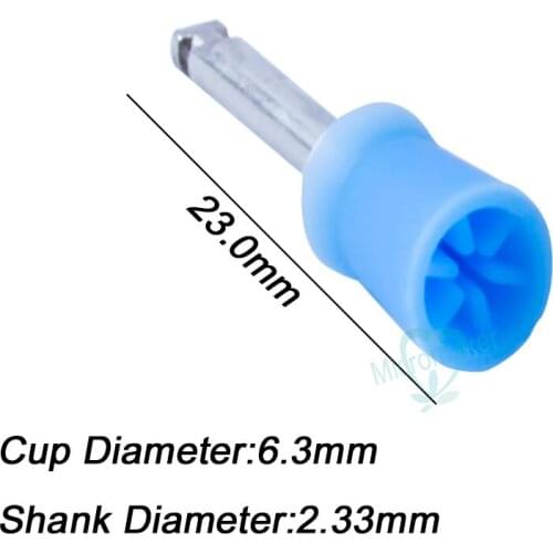 100/box Dental Tooth Polish Polishing Cup Brush Rubber Dental Care Cup Polisher