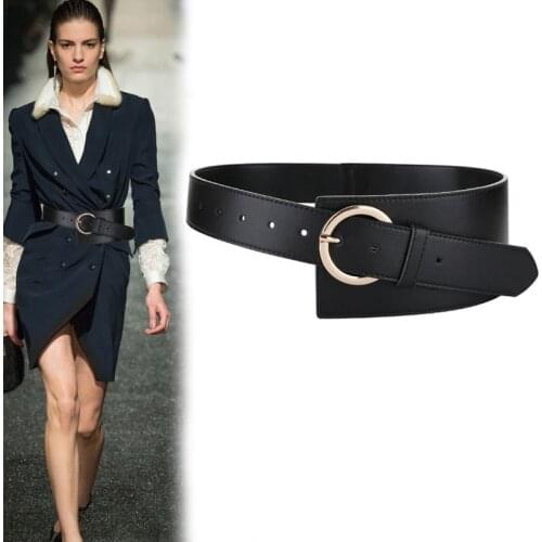Wide Leather Corset Belt Female Leisure Belts for Lady Wedding Dress Waistband Womens Belts for Dresses