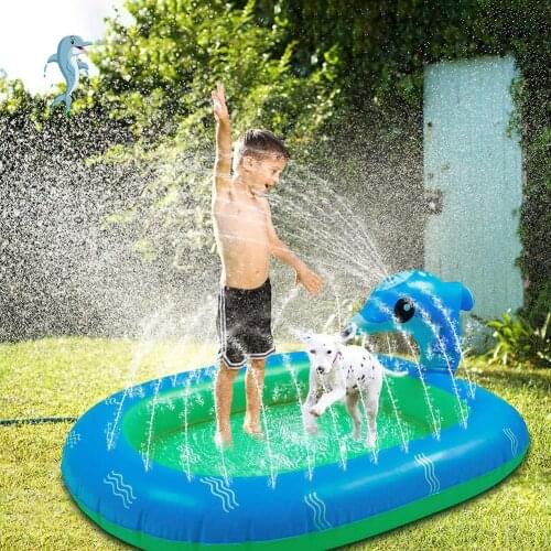 Sprinkler Water Toy Inflatable Outdoor Splash Pool for Kids Sprinkler Mat Yard Outdoor Fun Swimming Pools