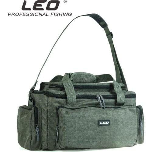 Leo Fishing Bag Pesca Portable Men Shoulder Waist Backpack Fishing Tackle Storage Bag Photography Multifunction Tools Carrier