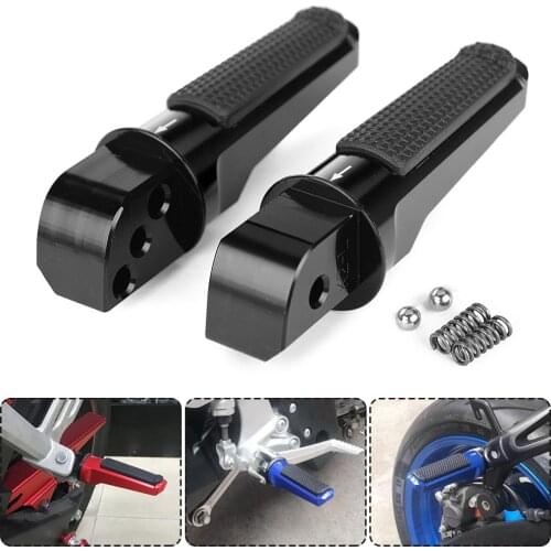 Rear Footpeg Footrest Foot Rest Pegs Pedal Pads for Kawasaki ZZR1400 2012-2019 NINJA 400 650 ZX6R ZX-10R ZX-10RR VERSYS 650 1000