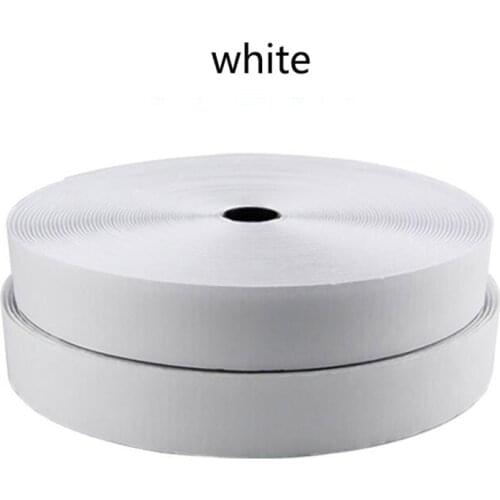 High Quality 1pcs 1M*20mm width Sticky Self Adhesive Hook and Loop Tape Fastener Strip Solid Black and white