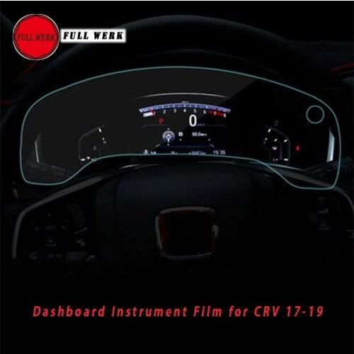1 Piece PET Car Dashboard Instrument Film Protector Sticker fit for Honda CRV CR-V 2017 2018 2019 2020 Interior Accessories