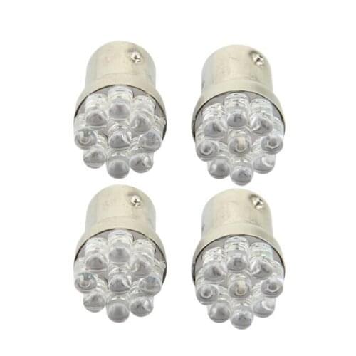 4 x 1157 BA15S 9 LED Car Park Light Brake Light Flasher Taillight red 12V